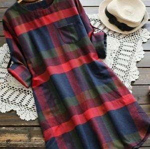 Curved Hem plus size dress